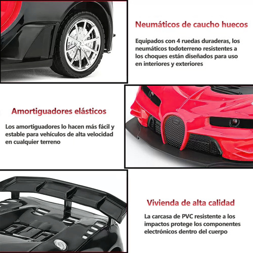 Rojo Carro Control Remoto 1:16 Nuevos Juguetes Niños
