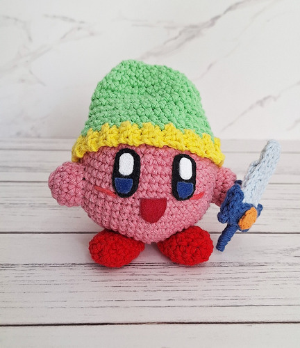 Muñeco Kirby Tejido Al Crochet - Amigurumis