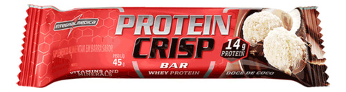 Barrita Protein Crisp 12 unidades - Integralmedica Sabor a Coco Dulce
