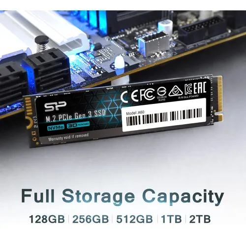 Ssd Silicon Power P34a60 512gb Nvme M.2 Pcie Gen3x4 2280