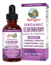 Comprar Mary Ruth's Gotas Líquidas De Saúco Orgánico 30ml Sabor Arándano