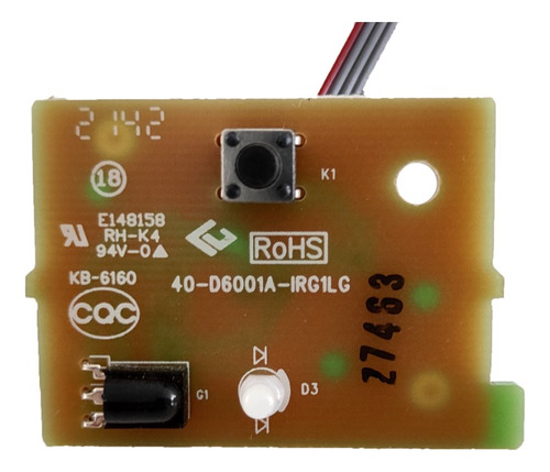 Boton Con Sensor Tcl 43s443-mx N/p: 40-d6001a-irg1LG