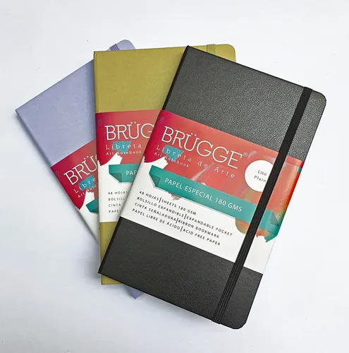 Libreta Brügge Artista Cuaderno De Arte Liso Papel 180 Grs