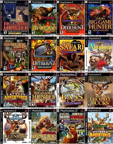 Cabela's Ps2 Coleção (16 Dvds) Completa Patch . M