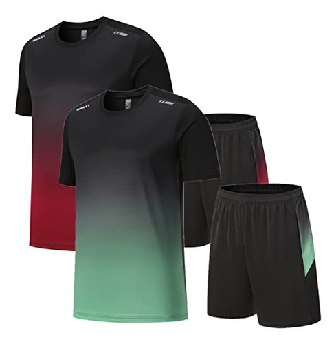 Conjunto De Camiseta Y Pantalones Cortos Deportivos De Secad