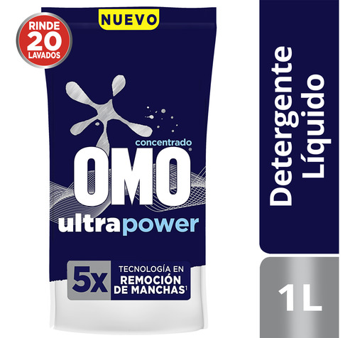 Omo Matic Ultra Power Líquido 1l