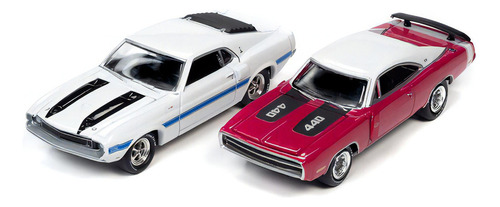 Shelby Gt500 Dodge Charger Clase 1970 1/64 Johnny Lightning