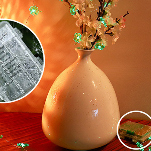 & String Lights Decor, Trébol De 4 Hojas, 50 Ledes, Diseño