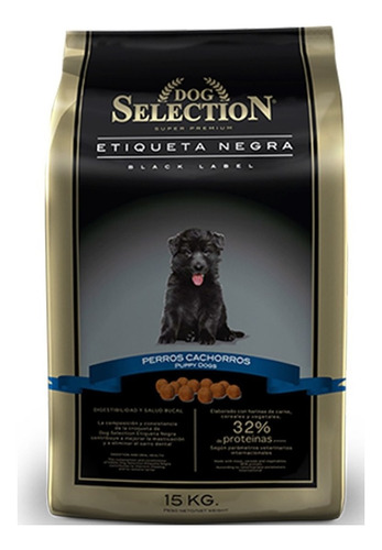 Dog Selection Etiqueta Negra Cachorro 15kg Universal Pets