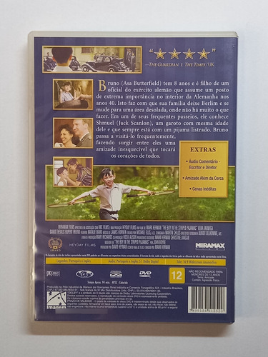 Dvd O Menino Do Pijama Listrado Original Envio Rapido (Usado)
