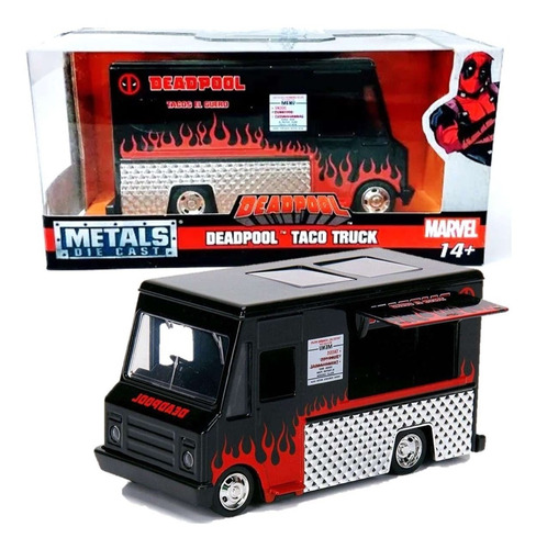 Camion Jada 1 32  Deadpool Taco Truck Marvel