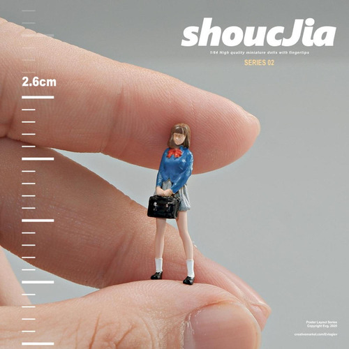 1/64 Figurine Model Simulation Figurine Dollhouse Decor