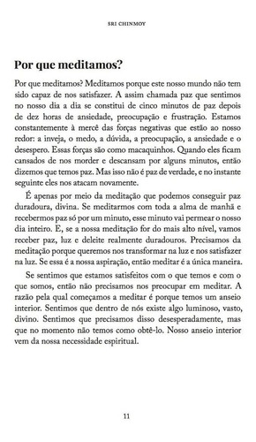 Livro Meditação - Sri Chinmoy