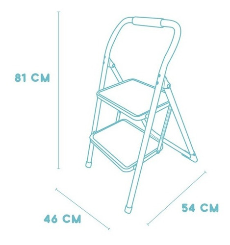 Imagen 2 de 5 de Escalera Multiuso 2 Peldaños