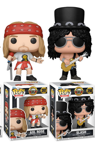 Funko Pop! Guns N Roses 2 Pack - Axl Rose #397 Y Slash #398