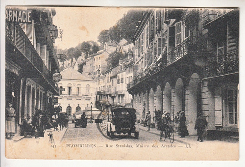 1931 Postal Francia Plombieres Le Bain Cursada A Montevideo
