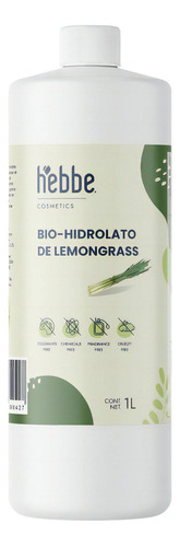 Hidrolato De Lemongrass Hebbe 100% Natural 1 Litro