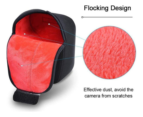 Funda Para Camara Dslr Slr Caden Mediano Neopreno Negro