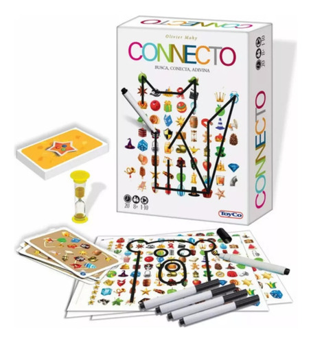 Juego De Mesa Connecto Busca Conecta Adivina Original Toyco