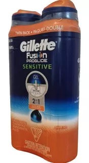 Pack 2 Gillette Fusion Proglide 2en1 Gel Para Afeitar 170gr