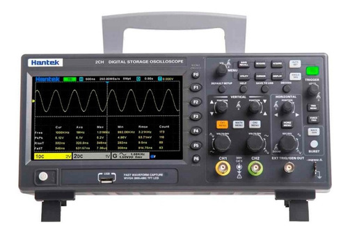 Hantek Dso2d10 Osciloscopio 2 Canales 100mhz + Gen. Awg