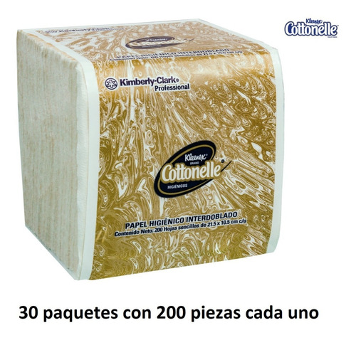 Papel Higiénico Interdoblado Caja 30 Packs 200 Hojas 90506