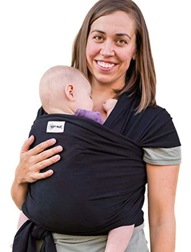 Sleepy Wrap Baby Carrier, Tinta Negra Elástica Ergo Sling De