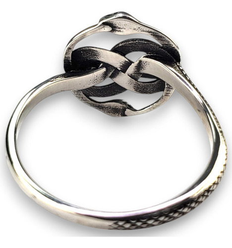 Anillo Serpientes Áuryn Víboras Acero Inoxidable A937 Plateado 13