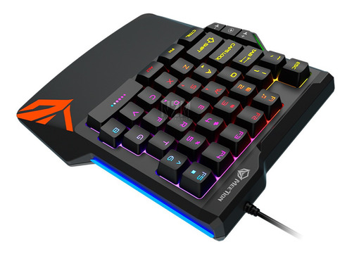 Imagen 1 de 10 de Teclado Gamer Universal 35 Teclas Izquierdo Meetion Mt-kb015