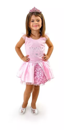 Vestido Infantil Princesa Aurora