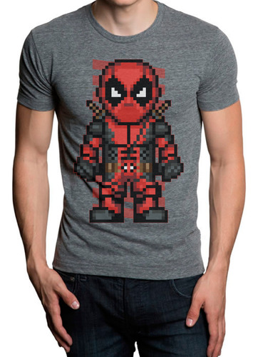 Pxld Dead Pixel - Playera Deadpool X Men Pixel Art -