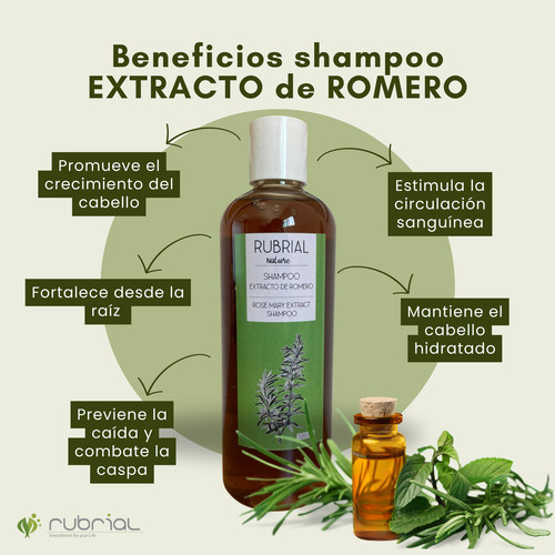 Shampoo Extracto De Romero Rubrial