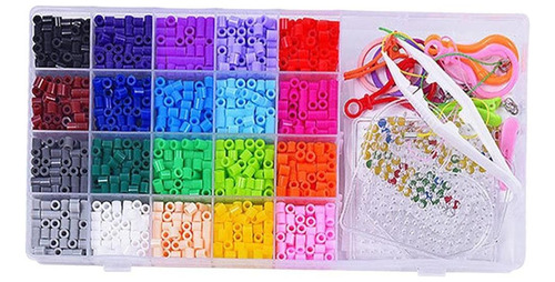 S Bricolaje Pixel Art Bead Perler Beads Con Caja 20 Colores