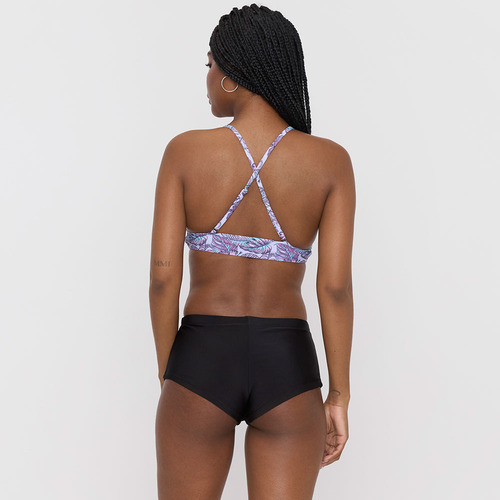 Bottom Mujer Short Mujer Negro Liso Corona