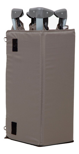 Cuna Joie Illusion Nickel Con Cambiador Color Gris Diseño de la tela Gris