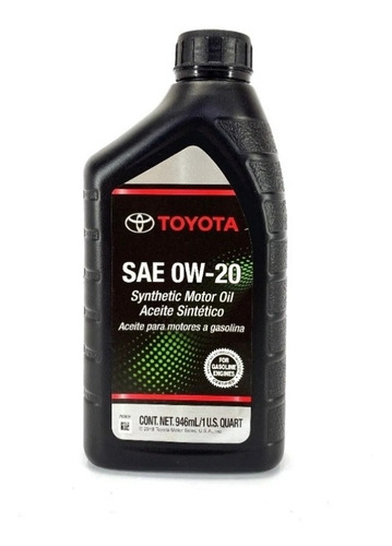 Aceite 0w-20 Sintético Toyota Original 