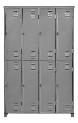 Roupeiro De Aço Locker 8 Portas Grande Vestuario Multiuso