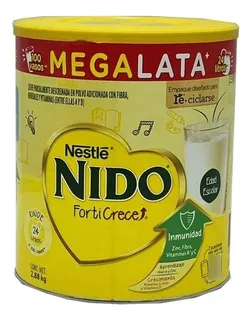 Leche Nido En Polvo Entera Fortificada 2.88 Kg Forti Crece