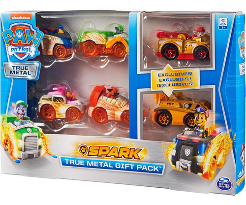 6 Carros Originales Paw Patrol, Metalicos