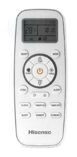 Imagen 3 de 3 de Aire acondicionado Hisense mini split frío 12000 BTU blanco 110V AC121TD