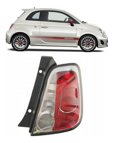 Faro Trasero Fiat 500 Abarth Original Derecho