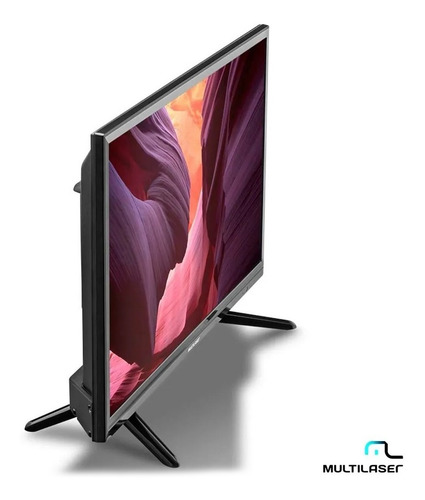 Tv Tela 24 Hd Multilaser Usb Hdmi Gravador + Conv. Digital