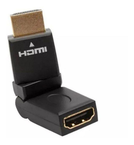 Adaptador Hdmi 360º  Pára Cabo Hdmi 2.0 Oex Preto Ad100