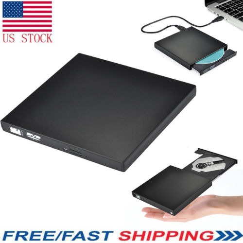 Imagen 1 de 5 de Nuevo Externo Usb 2.0 Lector De Quemador De Dvd Rw Cd Escrit