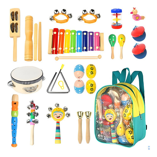 Set De 22 Instrumentos De Percusión Para Niños
