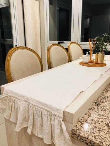 Camino Decorativo Para Mesa Volados Lienzo 160cm