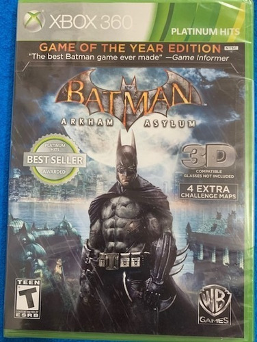 Batman Arkham Asylum Game Of The Year Edition Xbox 360
