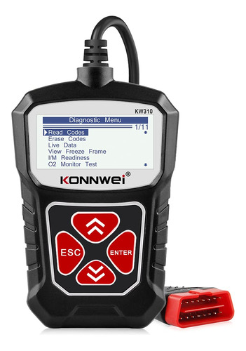 Konnwei Kw310 Obd2 Escaner Lector De Codigo De Coche Complet