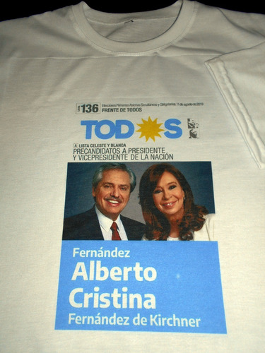Imagen 3 de 10 de Remeras Alberto Fernandez Cristina Kirchner Frente De Todos
