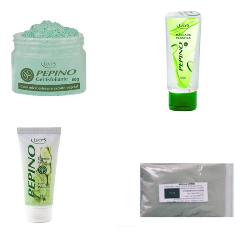 Kit Pepino Limpeza De Pele 4 Produtos